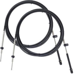 Pack of 2 18ft Boat Throttle and Shift Control Cables Compatible with Mercury MerCruiser Marine Force Outboard Motors, 600A Gen I Remote Cable Set Replaces CC17918