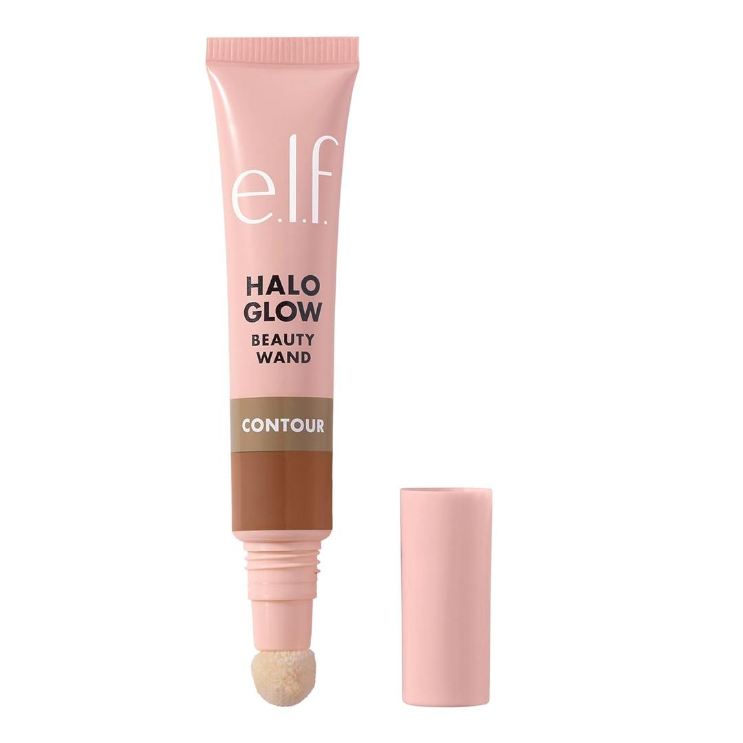 e.l.f. Halo Glow Contour Beauty Wand, Liquid Contour Wand For A Naturally Sculpted Look, Buildable Formula, Vegan & Cruelty-free, Light/Medium (0.33 Fl Oz (Pack of 1))
