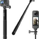 TELESIN 35" Extension Selfie Stick for GoPro, Portable Vlog Selfie Stick Handle Monopod Pole for GoPro Hero 13 12/Insta360/DJI Osmo Nano Action 6 5 4 Pocket/AKASO/Xtra Muse Action Camera Accessories