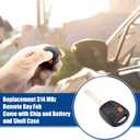 ACROPIX 314 MHz Key Fob Keyless Entry Remote Fit for Lexus GX470 2003-2008 for Lexus LX470 2002-2006 HYQ1512V - Pack of 1 Black