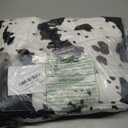 Heated Blanket Throw Blanket - Fast Heating Electric Blanket, Soft Flannel Heated Throw with 10 Time Settings,10 Heating Settings, Warm Gifts for Women & Mom & Grandma(50"x60"Cow Print White) (01 - Black Ombre-white)