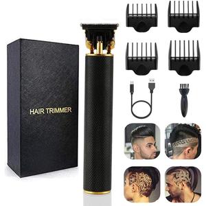 Unisex Hair Trimmer Kit - Cordless, Rechargeable, Waterproof, with Guide Combs for Men (Black)