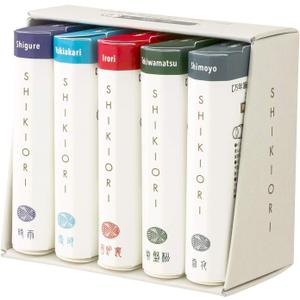 Sailor Fountain Pen, Cartridge Ink, Four Seasons, Set of 5 Colors, Winter, 13-1750-004