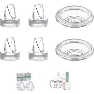 Breast Pump Accessories Duckbill Valves Silicone Diaphragm, Compatible with TOVVILD Breast Pump Milk Collection Cups, Also Work with BabyBuddha/Zomee Wearable Collection Cups, 6 Pack