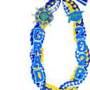 Lairyan 50" Graduation Leis 2026 - Double Braided Class of 2026 Graduation Ribbon Leis with Glitter Pins for Men Women Graduation Ceremony Money Leis Congrats Grad Gifts Party Supplies (Blue & Gold)