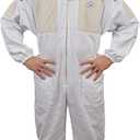 Humble Bee 430 Ventilated Beekeeping Suit with Round Veil (Large, Linen White)