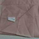 OVZME Blush Pink Sheer Curtains 90 Inches Long 2 Panels - Soft Light Filtering Window Sheer Panels for Living Room/Bedroom, Top Dual Rod Pocket, 1 Pair, Each 42Wx90L Inches