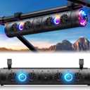 27 Inch UTV Sound Bar, Stereo Sound System Bluetooth ATV SoundBar with Multicolor Chasing Light, Waterproof Golf Cart Sound Bar Compatible with Polaris RZR Can-Am SXS Marine