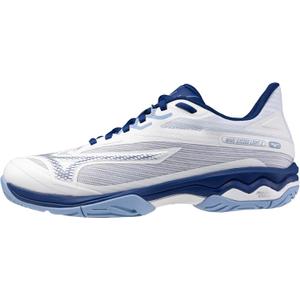Mizuno Womens Wave Exceed Light 2 Ac Women's Tennis Shoe (9, White-bellwether Blue)