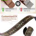 PARTTELY Western Cowboy Belts for Men Women, Western Belt with Bull Buckle, Country Belt Cowboy Leather Belt for Jeans