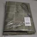 NICETOWN Buffalo Check Plaid 100% Blackout Curtains 84 Inches Long for Bedroom, Living Room Thermal Insulated Room Darkening Rod Pocket Back Tab Drapes, Olive Green, 52" W x 84" L, 2 Panels