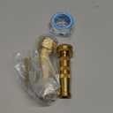 EBH Adjustable Heavy Duty Brass Garden Hose Nozzle - High Pressure Jet Nozzle, 135 Elbow and Comfort Grip with Hose Shut Off Valve, 3/4 GHT Nozzle for Garden Hoses and Car Washes