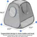 Collapsible Portable Cat Litter Box Standard for Travel Light Weight Leak-Proof，Sturdy，Prevent Litter Scatter Design Easy to Clean， Collapsible Travel Puppy Carrier，Portable Cat Playpen