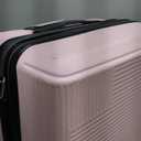 American Tourister Stratum XLT Expandable Hardside Luggage with Spinner Wheels, Pink Blush, Checked-Medium 24-Inch