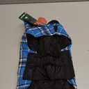 Kuoser Waterproof Dog Coat, Reversible Dog Jacket for Medium Dogs, Adjustable Durable Doggie Winter Coat Warm Puppy Cold Weather Apparel from Small to Large Breed, Blue M (Medium (Pack of 1))