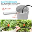 Three-Way Atomizing Nozzle 1/4 Inch, 50 Pcs Adjustable Micro Spray Irrigation Emitters, Drip Irrigation Parts Accessories for Patio Lawn Greenhouse Vegetable Irrigation Supplies