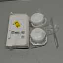 2Pack Replacement Tumbler Lid Fit for Stanley IceFlow 30 oz(Only) Flip Straw Lid, with 2Pcs Reusable Straws,1Pcs Cleaning Brush (White)