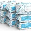 Amazon Elements Baby Wipes, Unscented, 810 Count, Flip-Top Packs