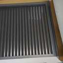 18"x18" Gable Vent with Screen – Large Shed Vent for Attics, Gables, and Exterior Walls – Durable Aluminum Louvered Vents with 16"x16" Opening Gray