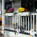 VIVIKEN Planter Box Brackets, Adjustable Flower Brackets for Deck Railing, No Drill Window Bracket for Outdoor Planters-4 Pack