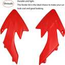 Kie CRF50 Plastic Kit XR50 Fender Kit Red White Fairing Fender Kit - Motorcycle Fender Fairing Body Work Kit Compatible with Honda CRF 50 XR 50 SDG SSR 107 110 125 Pit Dirt Bike