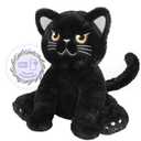 SuzziPals Heatable & Coolable Black Cat Stuffed Animals, Cute Microwavable Heating Pad Plushies for Soothing & Relaxation, Stuffed Cat Plush Toys, Soft Black Cat Plush Gifts
