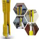 Basin Wrench, Faucet and Sink Installer Tool Multifunctional Plumbing Tool Pipe Extractor for Sink Bathroom Kitchen Toilet Plumbing (2 Head Yellow)