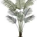 Artificial Bird of Paradise Plant Fake Tropical Palm Tree for Indoor Outdoor, Perfect Faux Plants for Home Garden Office Store Decoration (Palm Tree 120cm)