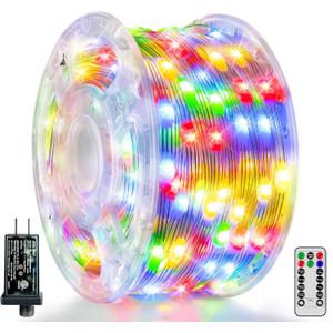 Christmas Lights Outdoor 800LED 262FT, Multicolor Fairy Lights IP67 Waterproof, Plug in String Light with Remote 8 Modes Timer, Xmas Light for Outside Indoor House Tree Decorations