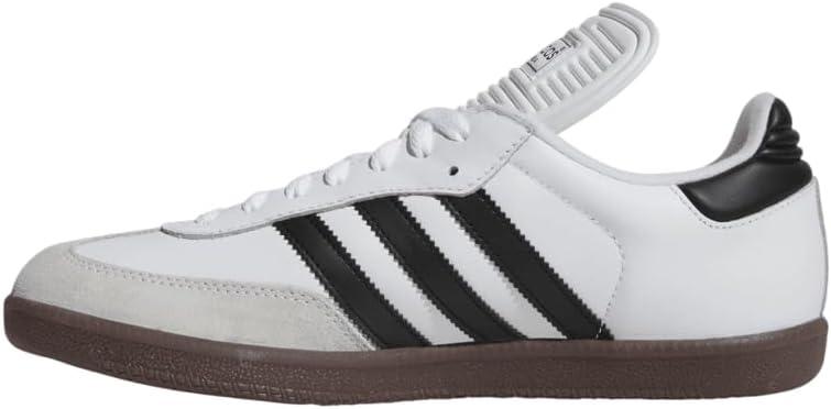 adidas Men's Samba Classic Indoor Soccer Shoe (7, White/Black/White)