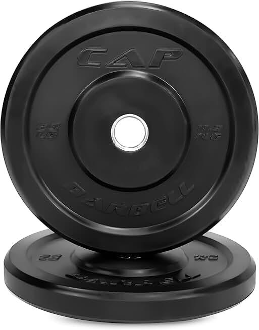 CAP Barbell Rubber Olympic Bumper Plate | Pair of 25lbs Plates