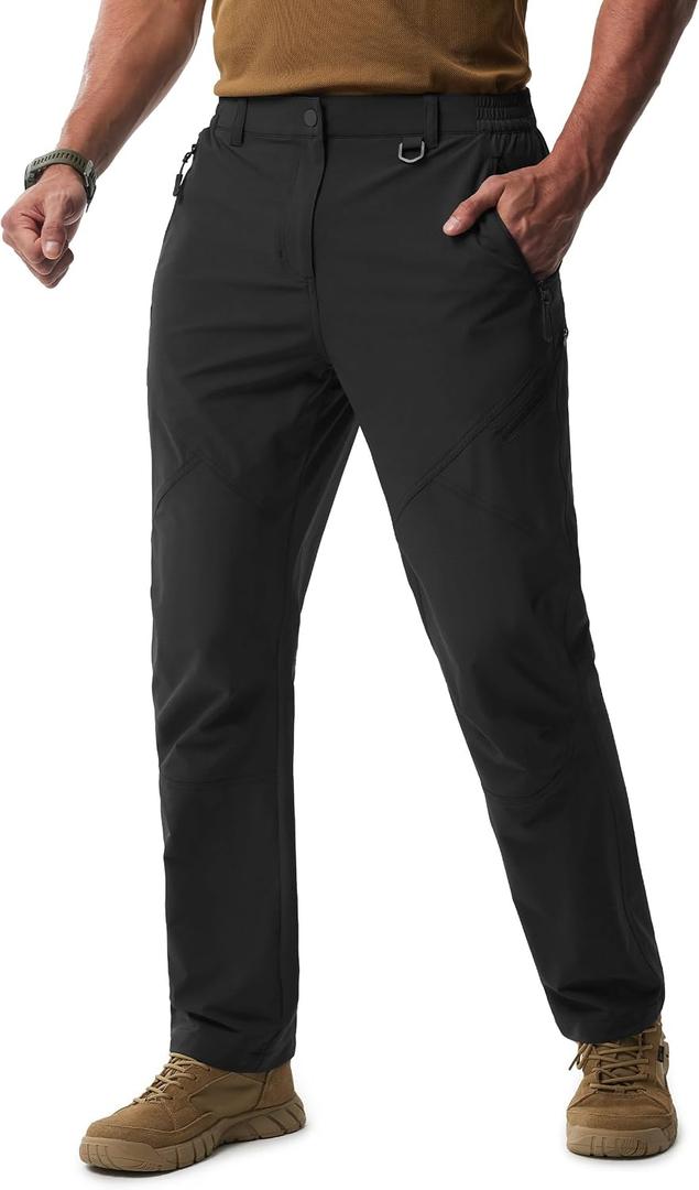 Libin Mens Hiking Pants Lightweight Tactical Cargo Pants Quick Dry Water Resistant Stretchy Straight Leg Travel Pant