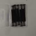 M6 x 70mm Socket Cap Allen Bolts, Flat Round Head Socket Cap Screws, Furniture Screws, Carbon Steel, Partial Thread, Black Oxide Finish, 10 PCS