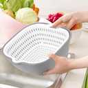 Washing Vegetable Baskets in The Kitchen Fruit Baskets Multi-layer Stackable Vegetable Sinks, Strainer and Washing Fruits and Vegetables Kitchen Colander Set
