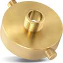 2-1/2" NST (NH) Female x 3/4" GHT Male Fire Hydrant Adapter Fire Hose Adapter Brass Fire Equipment with Pin Lug 2-1/2"x 3/4"