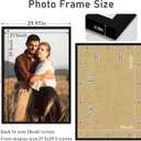 Picrit 28x40 Poster Frame, Black Engineered Wood Picture Frame for Horizontal or Vertical Wall Mounting and Displaying Artwork Photos, 1 Pack