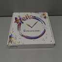 Purple Wall Clock for Girls Bedroom Analog Butterfly Wall Clocks Battery Operated 12 Inch Round Glass Wall Clock Silent