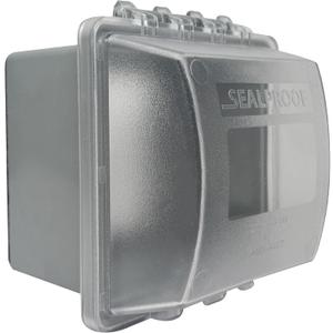 Sealproof 2-Gang Extra Deep in Use Outdoor Outlet Cover | Weatherproof, Lockable, UL Extra Duty Compliant, 45-in1 Configurations