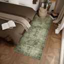 Machine Washable Kitchen Runner Rug: 2'6"x8' Hallway Rug Non Slip Low-Pile Stain Resistant Soft Carpet Runners for Entryway Hallways Kitchen Laundry Room Beside Farmhouse