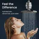 LAIFsolutions Turbo Shower Filter with Rotating Impeller & KDF  High-Pressure, Chlorine Removal, Universal Fit, Easy Install  Hard Water Softener for Hair & Skin Care (Shower Filter)