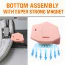 2 x Magnetic Seam Guide and Flex Silicone Hemmer with Needles for Sewing Machine, Multifunctional Polygonal Hemmer Guide with Scale, Universal Sewing Quilting Supplies Accessories Tools (PINK)