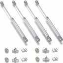4 Pcs 18lb/80N Hydraulic Door Lift – Heavy-Duty Lift Top Hinges with Gas Struts for Cabinets, Hydraulic Cabinet Door Lift for Wooden Boxes & Upward-Opening Doors (80N)