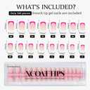 BTArtboxnails Short Square French Tip Press on Nails - 5 Bright Spring Colors, Strong UV Gel Bond for Long Wear, Salon Fake Nails for Easter & Parties, 160Pcs