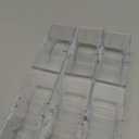 Marsui 100 Pcs 1/64 Scale Toy Cars Organizer Storage Case Clear Individual Toy Car Display Case1.4 x 1.4 x 3.5 Inches (White)