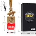 Car Air Freshener, Square Hanging Car Scent with Vent Clip Bottle, Long Lasting Fragrance, Essential Oil Diffuser, Odor Eliminator Deodorizer (Square-Bloom Life)