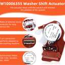 WPW10006355 49TYZ-110 Washer Shift Actuator W10721967 Pulley Clutch Kit W10006384 Drive Belt fit for Whirl-pool May-tag Washing Machine, Shift Actuator Replace 49tyz-e120a W10006355 by Fetechmate