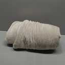 Sherpa Fleece Blanket Throw Size - Reversible Sherpa Fleece Throw Blanket - Super Soft Double Sided for Bed, Sofa, Couch - Thick, Warm, and Plush - Luxurious Bedding for Winter - Cream, 50" x 60"