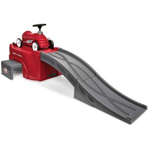 Radio Flyer Ride On Kids Toy, Indoor and Outdoor Sport Car with Ramp, 500, Red