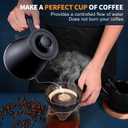 Electric Gooseneck Kettle Ultra Fast Boiling Hot Water Kettle 100% Stainless Steel for Pour-over Coffee & Tea, Leak-Proof Design, Auto Shutoff Anti-dry Protection, 1200W-0.8L, Matte Black