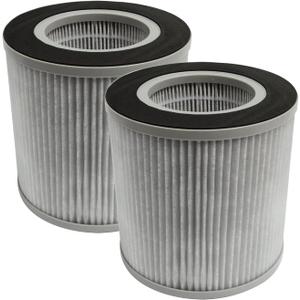 PUREBURG Replacement Filters Compatible with MEGAWISE EPI235A Air Purifier,2-Pack H13 HEPA 3-Stage Filtration Activated Carbon Air Clean Dust VOCs Odor